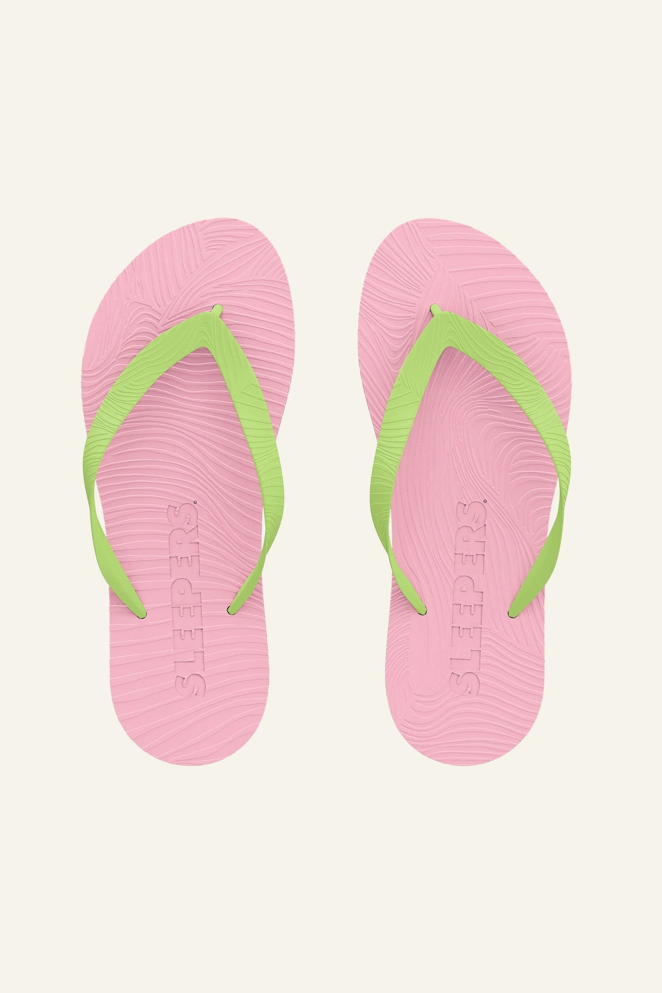 Sleepers Eco-Friendly Sandal Wide-Strap Pink Green