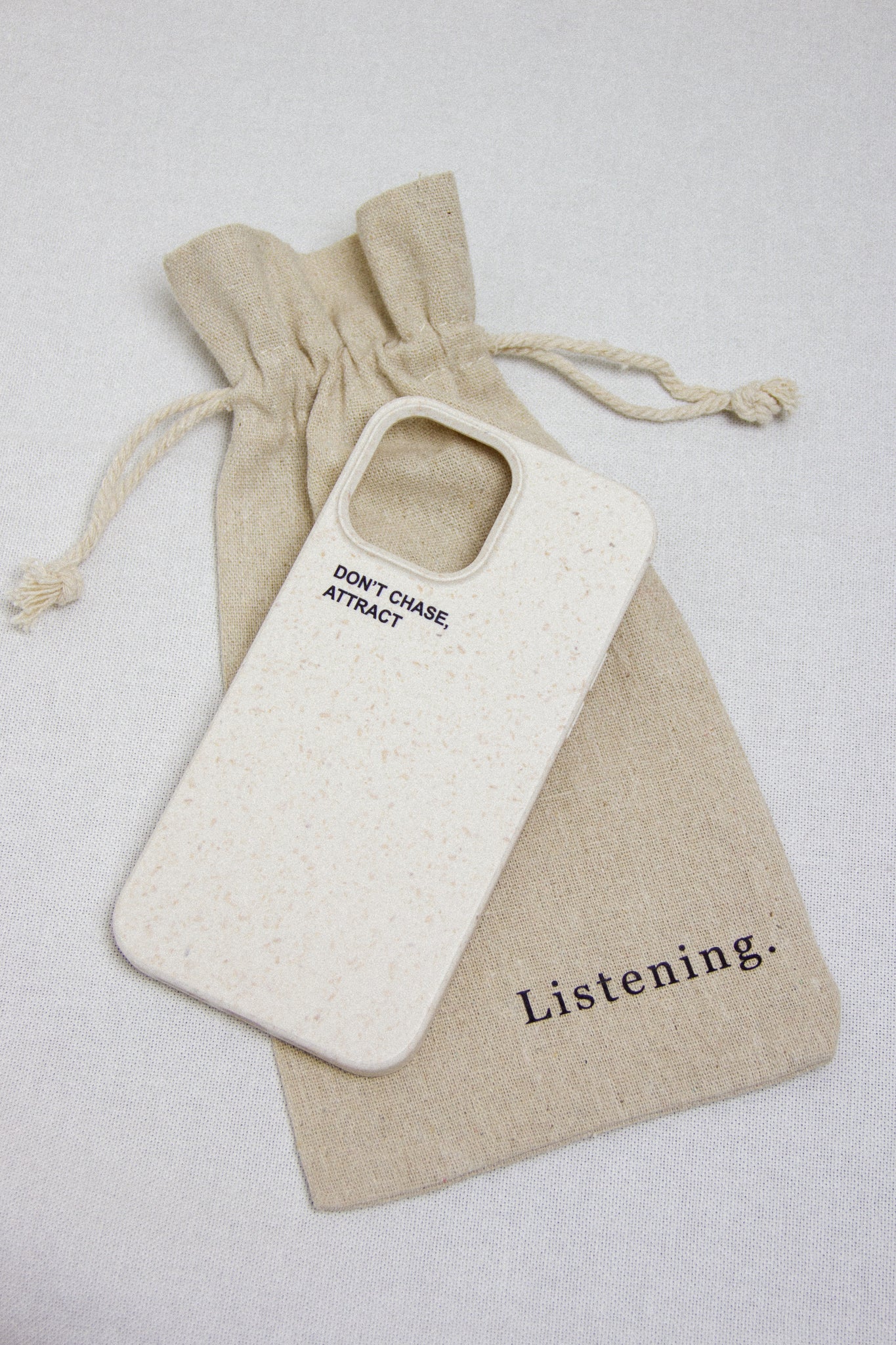 Eco-friendly iPhone Case "Don't Chase, Attract"